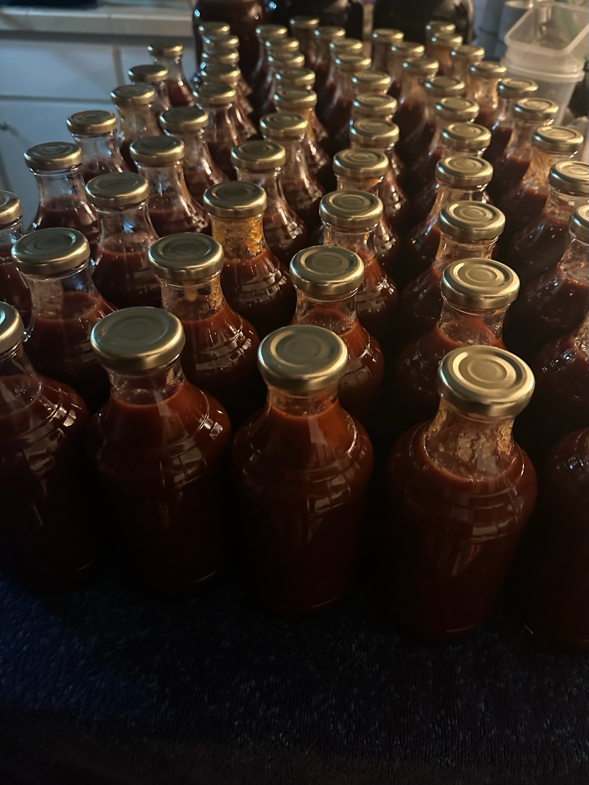 Red Comb BBQ Co dark BBQ sauce, handcrafted in small batches